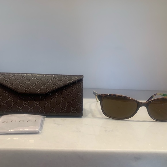 Gucci 3699 Havana Floral Crystal eyeglasses/sunglasses - Picture 3 of 8